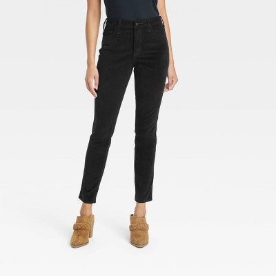 Universal Thread Women's High-Rise Skinny Jeans Cropped Corduroy Pants Universal ThreadBullseye Deals
