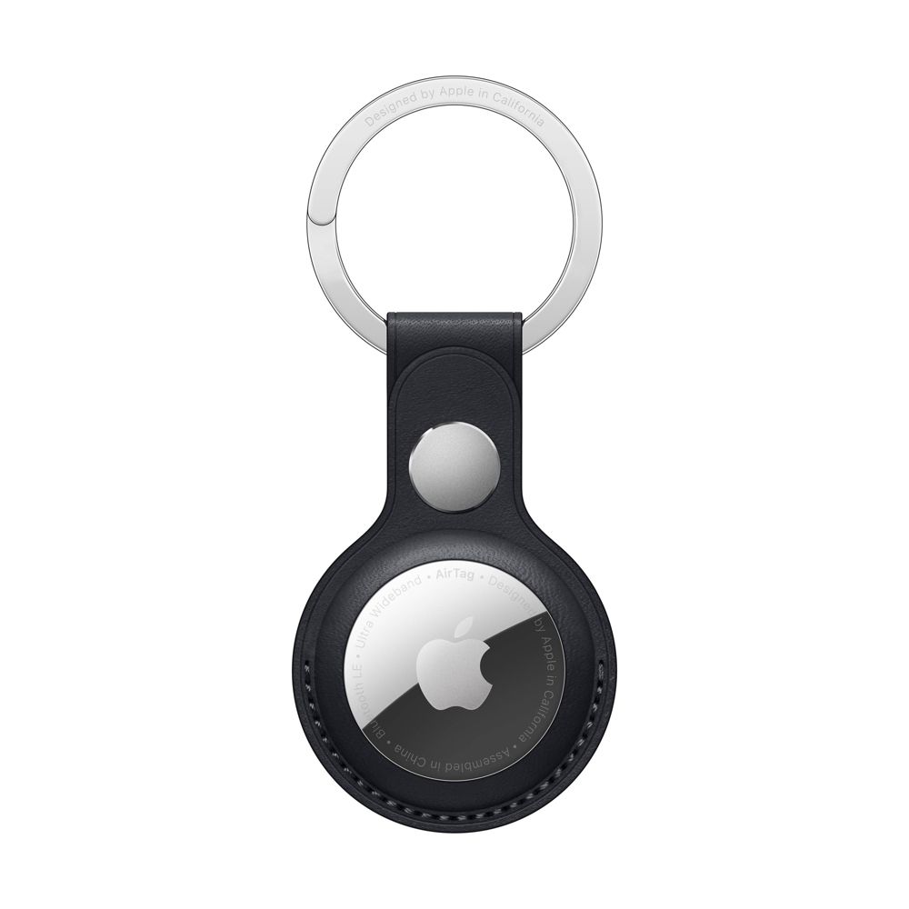 New - Apple AirTag Leather Key Ring - Midnight