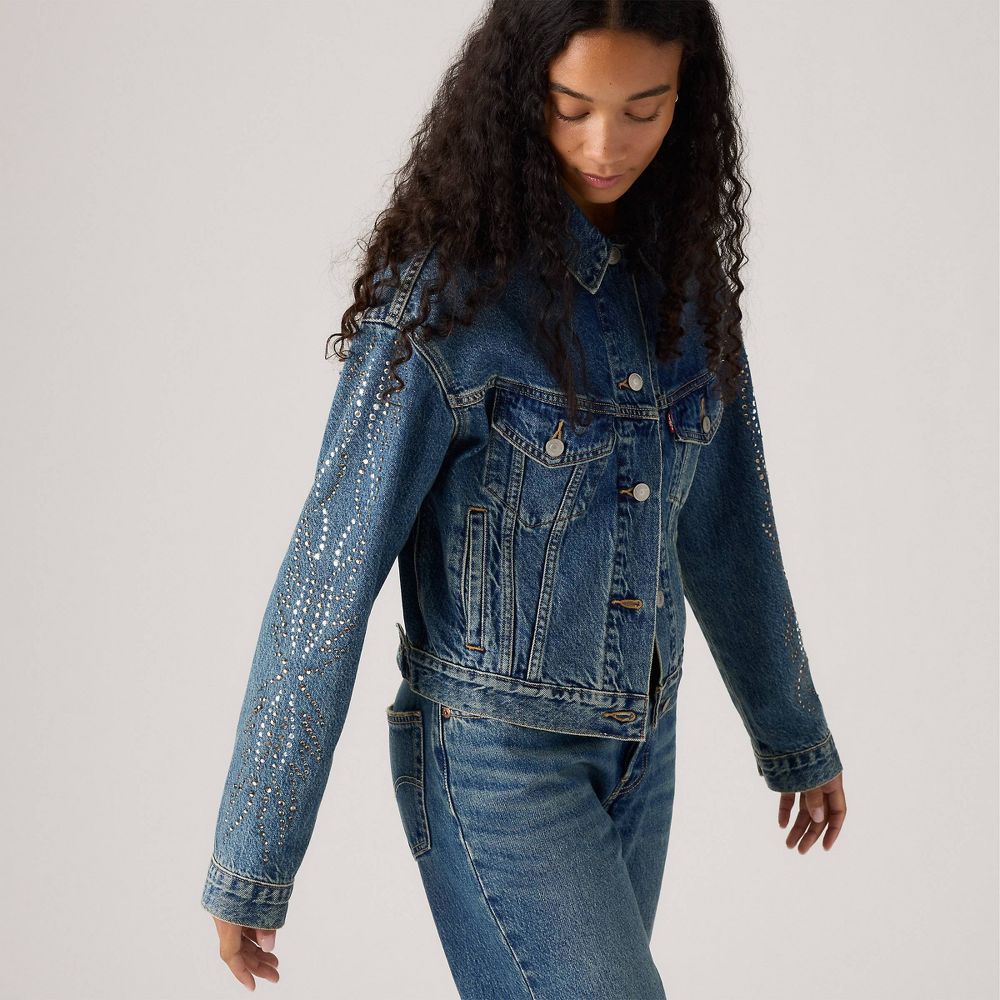 Open Box - Levi's® Women's Shrunken 90's Trucker Jacket - Solargenic S