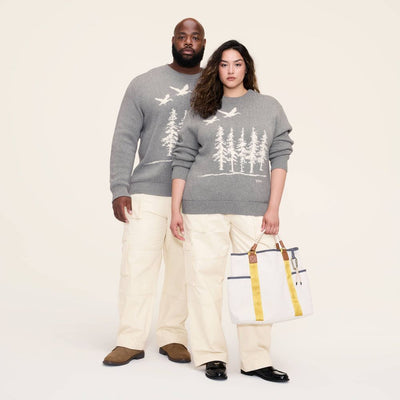 New - Adult Big & Tall Scenic Pullover Sweater - Woolrich x Target Heather Gray 2XLT