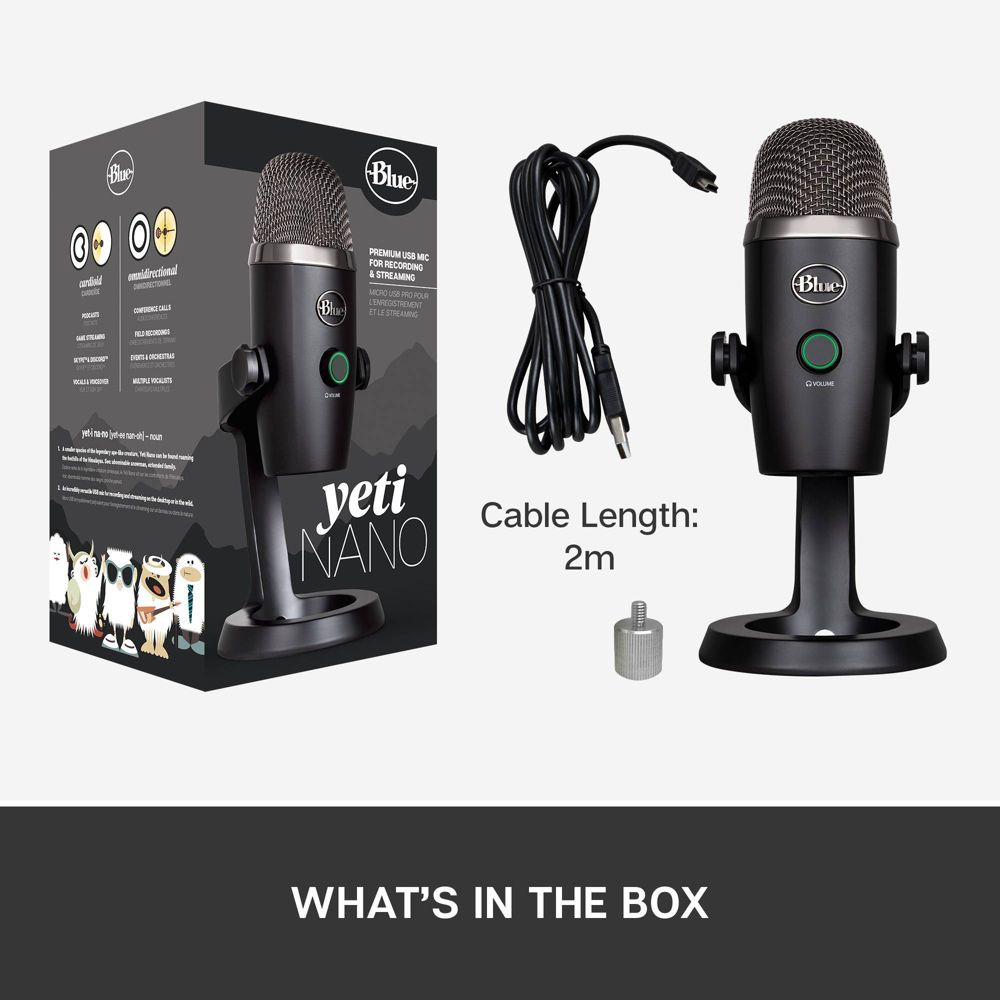 Open Box -  BLUE YETI MICROPHONE BLACK 836213001639