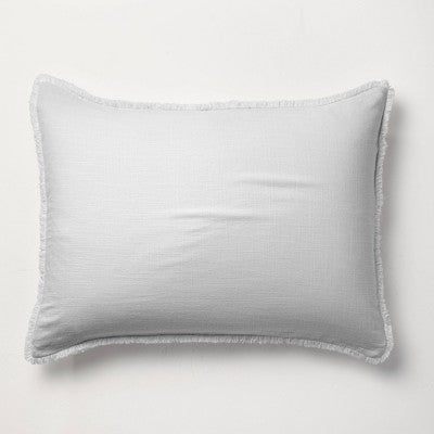 New - Casaluna 1-Piece Pillow Sham Linen-Blend OEKO-TEX Soft Feel CasalunaBullseye Deals