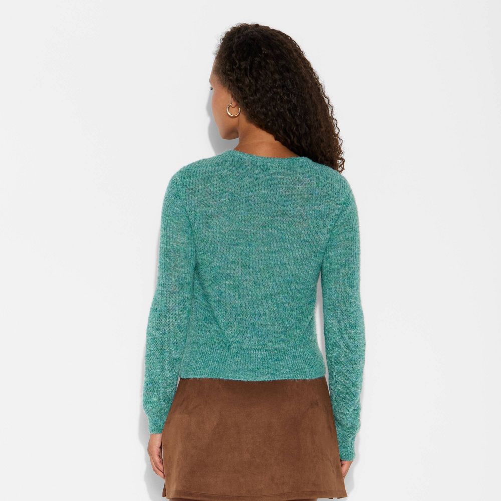 New - Women's V-Neck Cardigan - Wild Fable™ Green XL