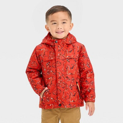 New - Cat & Jack Infant Kids Zip-Up Winter Puffer Windbreaker 3-In-1 Jacket Cat & JackBullseye Deals