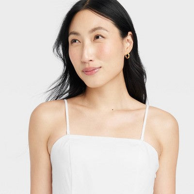 New - A New Day Women's Midi Bandeau Dress Belted Removable Straps A New DayBullseye Deals