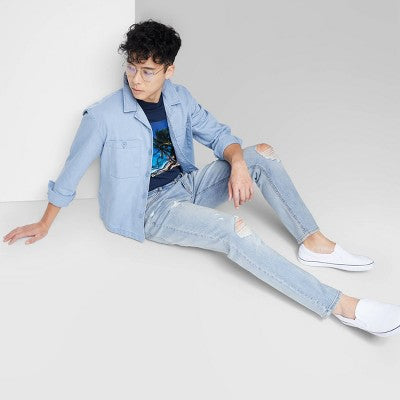 Original Use Men's Mid Rise Slim Fit Full Slim-Fit Tapered Jeans Heavyweight Original UseBullseye Deals