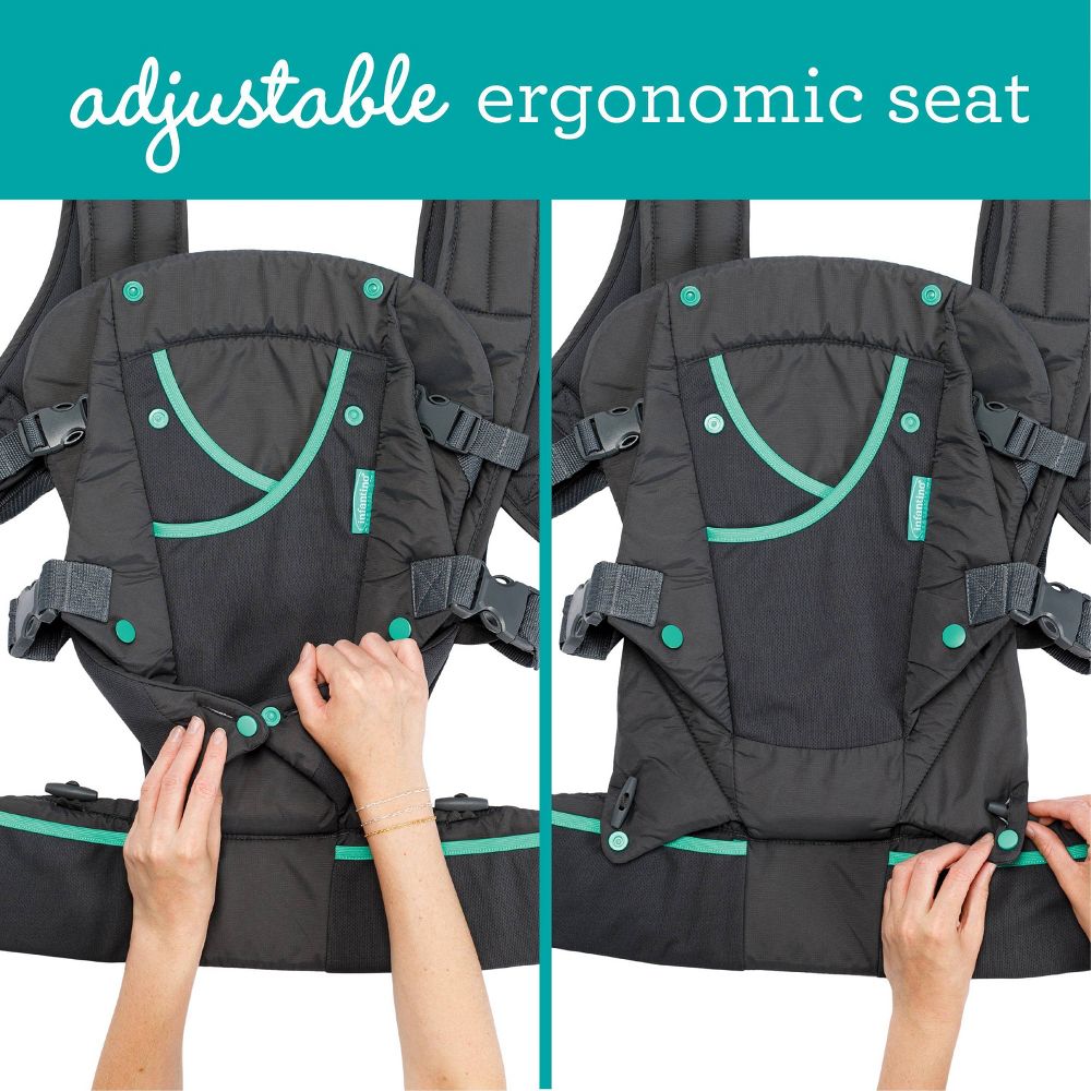New - Infantino Carry On Active Baby Carrier - Gray