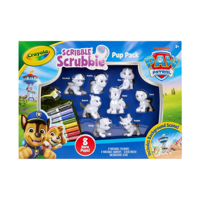 New - Crayola Scribble Scrubbie PAW Patrol Pup Pack, 8ct, PAW Patrol Figurines, Color and Wash Toy for Boys and Girls, Holiday and Christmas Gift, 3+