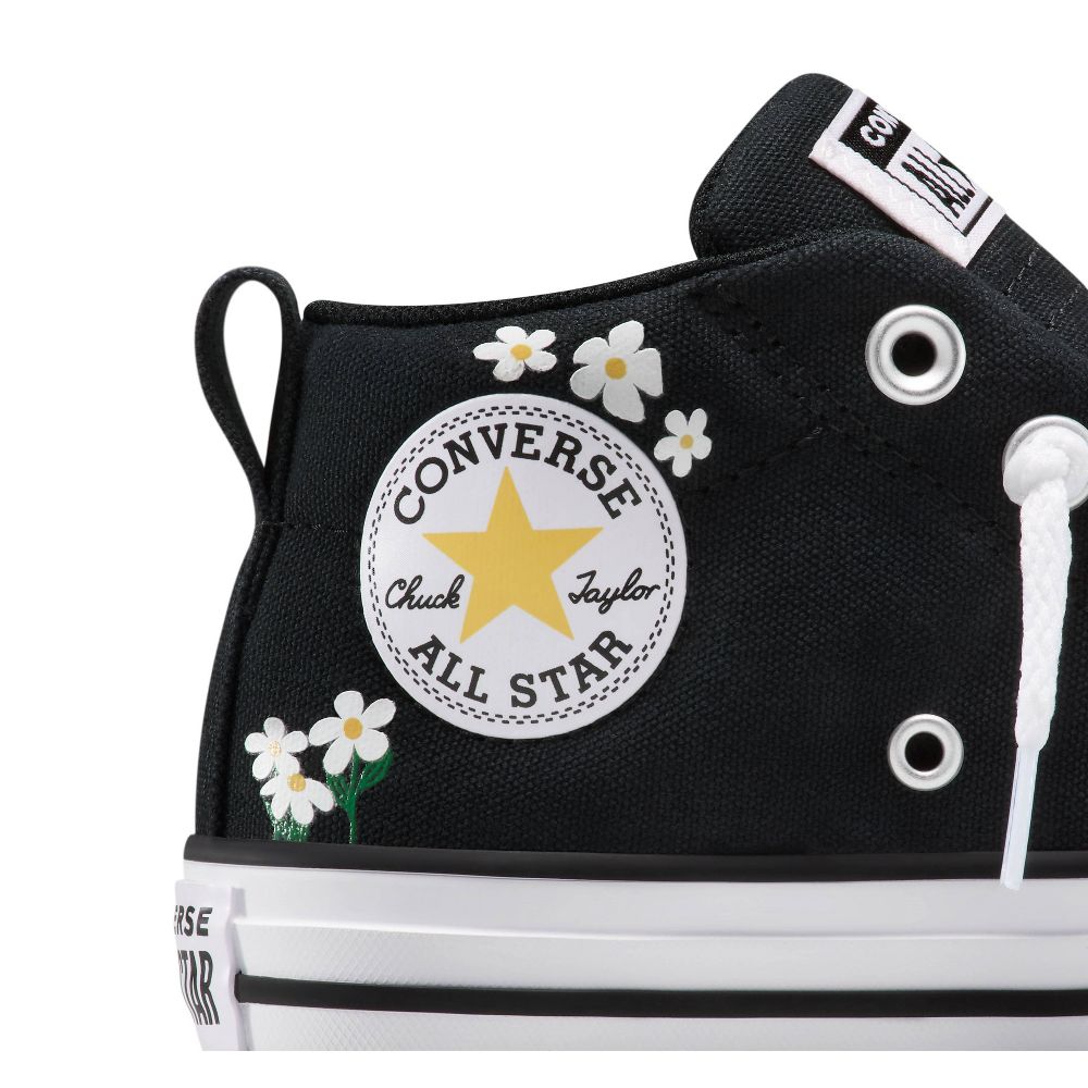 New - Converse Toddler Street Mid Top Sneakers - Black 6T