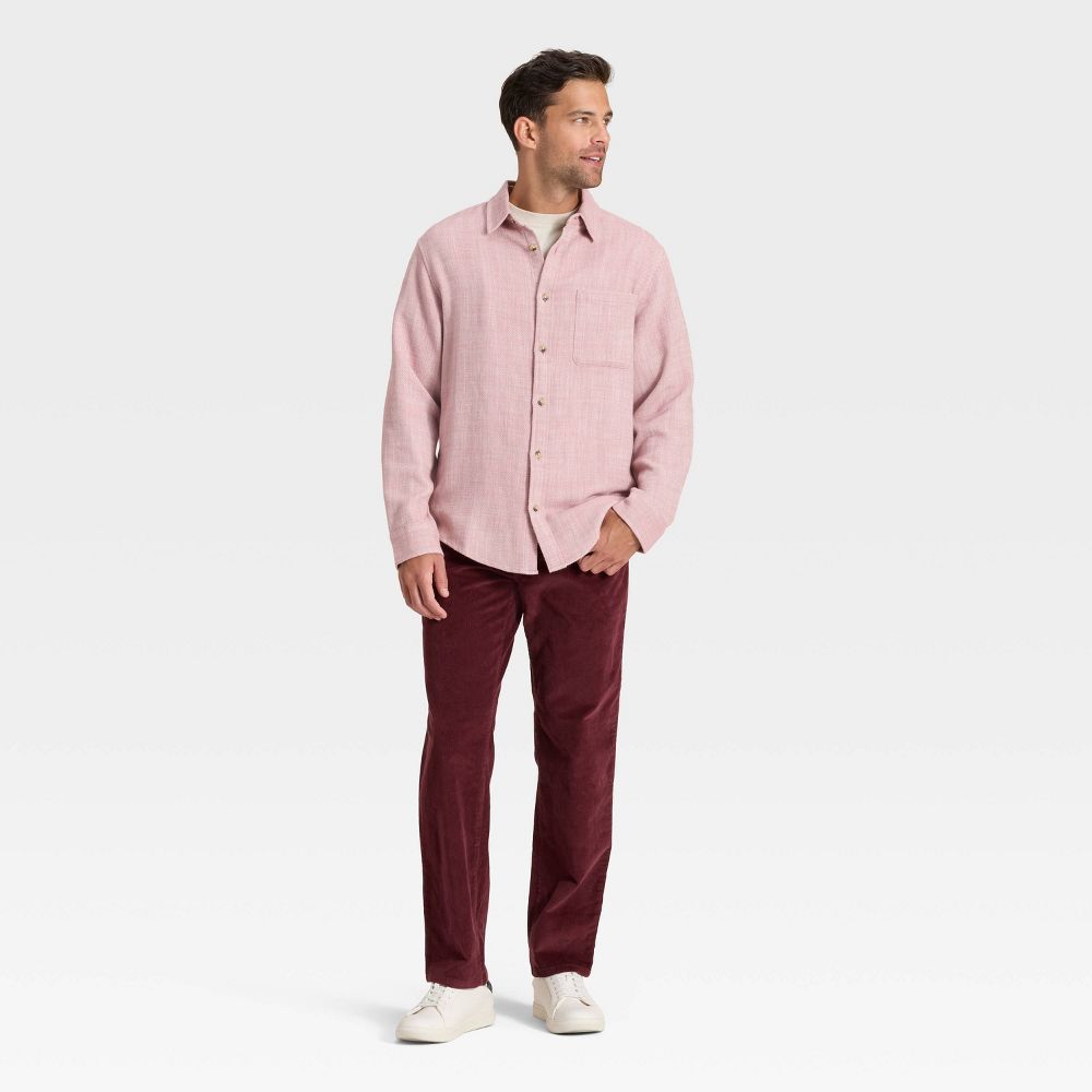 Open Box - Men's Straight Fit Corduroy 5-Pocket Pants - Goodfellow & Co™ Dark Red 29x30