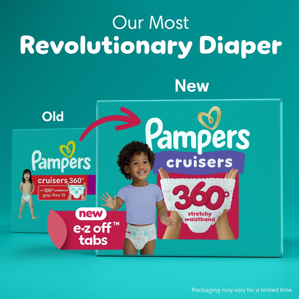 New - Pampers Cruisers 360 Diapers - Size 5 - 100ct