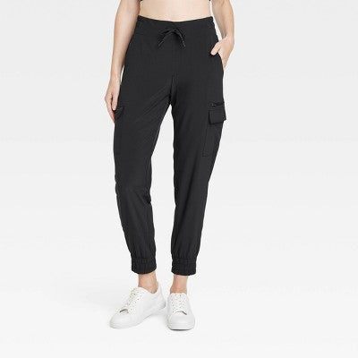 New - All In Motion Women's Flex Woven Cargo Joggers UPF 50+ Sports Quick Dry Pants All In MotionBullseye Deals