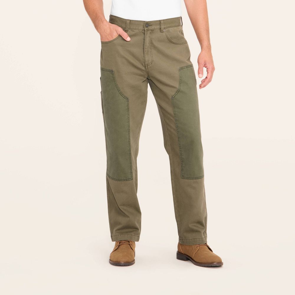 Open Box - Men's Mid-Rise Straight Fit Cargo Pants - Woolrich x Target Olive Green 36x32