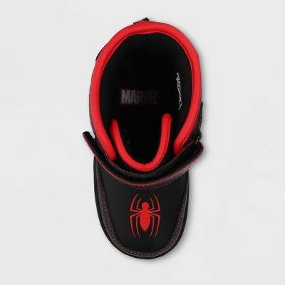 New - Marvel Toddler Hook-And-Loop Mid Calf Winter Boots Light-Up Spider-Man MarvelBullseye Deals
