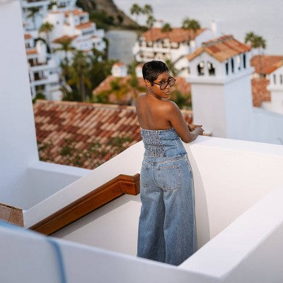 New - Future Collective with Jenee Naylor Women's Wide Leg Full Distressed Jeans Future Collective with Jenee NaylorBullseye Deals