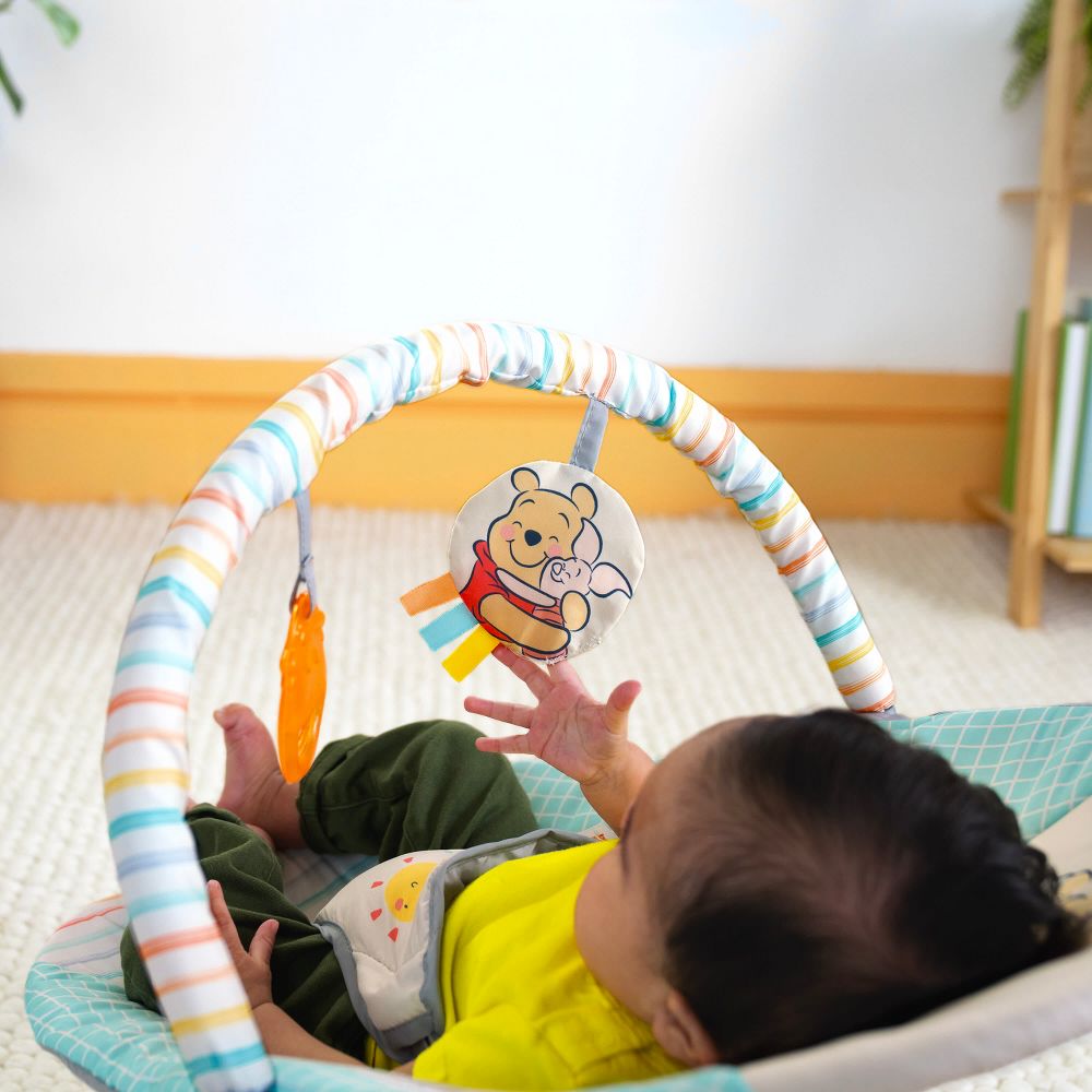 New - Bright Starts Disney Baby Vibrating Bouncer - Winnie the Pooh