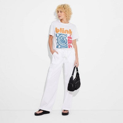 New - Wild Fable Women's Mid Rise Relaxed Fit Full Cargo Pants Midweight Wild FableBullseye Deals