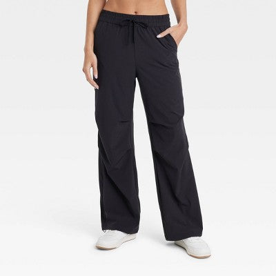 JoyLab Women's Mid-Rise Parachute Pants Relaxed Fit Casual Activewear JoyLabBullseye Deals