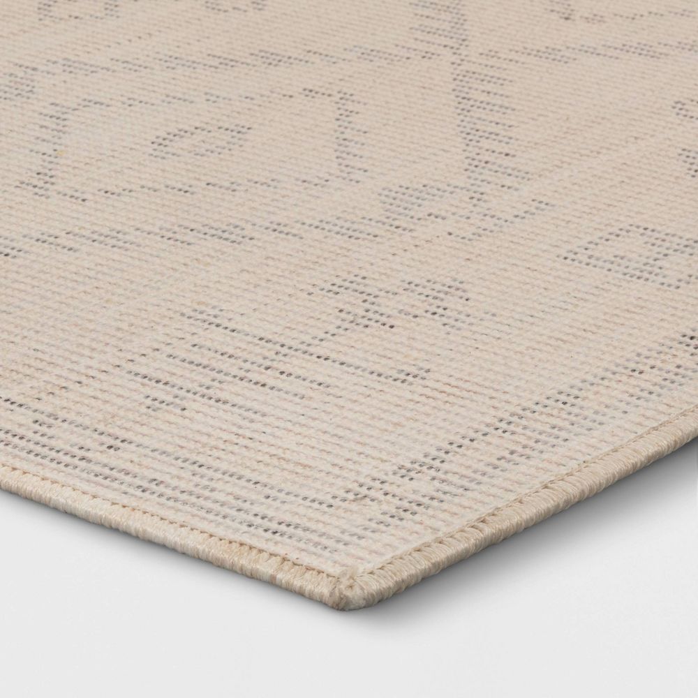 New - 2'x3' Washable Woven Accent Rug Black/Tan - Threshold™