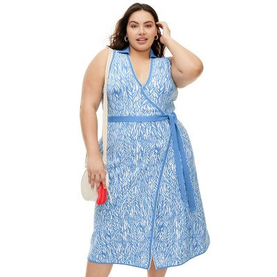 New - Diane von Furstenberg Women's Collared Midi Wrap Dress Diane von Furstenberg for TargetBullseye Deals