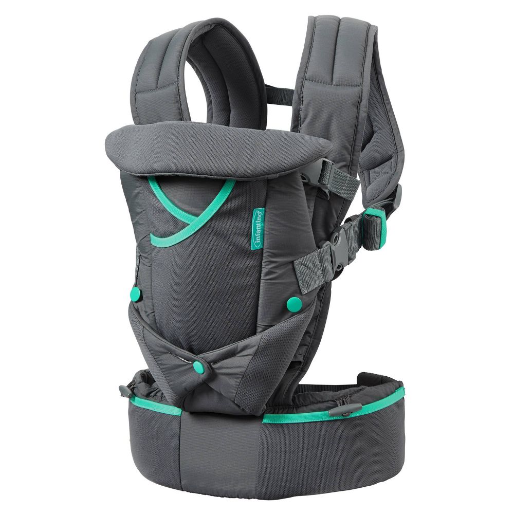 New - Infantino Carry On Active Baby Carrier - Gray