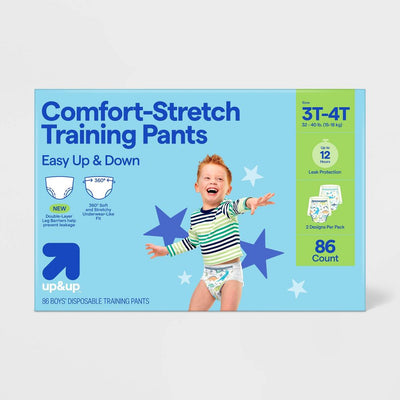 Open Box - Boys' Disposable Training Pants - 3T-4T - 86ct - up&up™