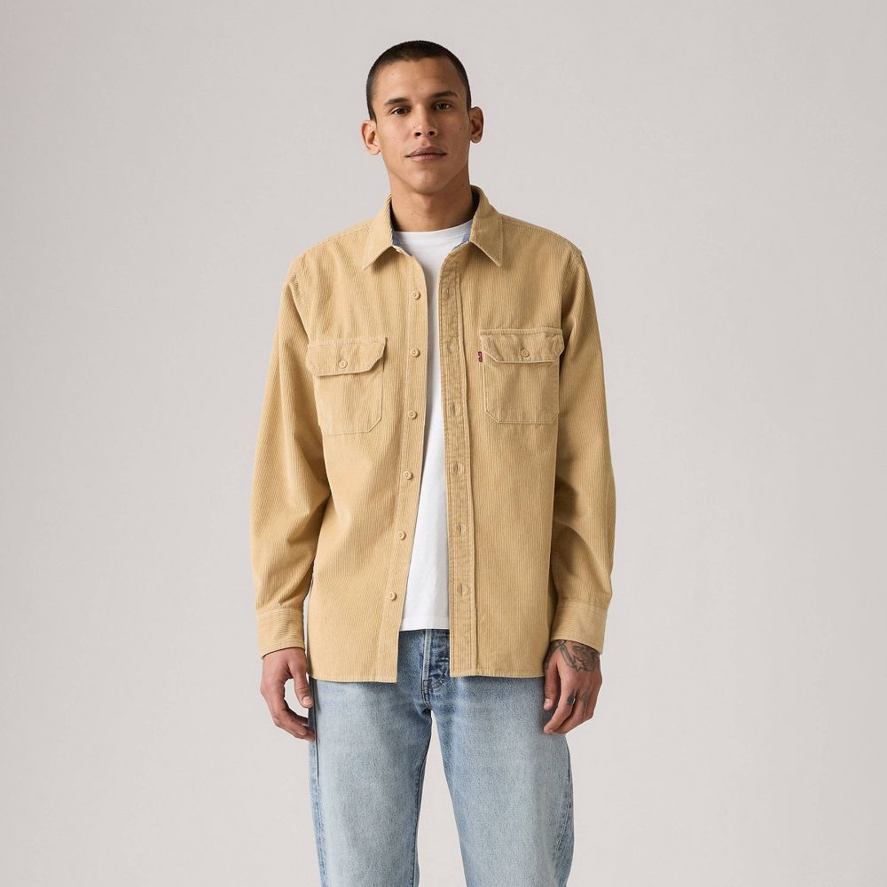 New - Levi's® Men's Worker Standard Fit Long Sleeve Button-Down Shirt - Starfish S