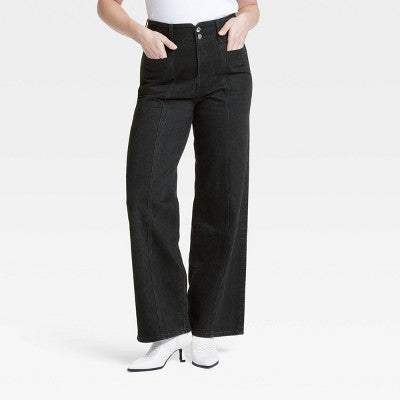 New - Women's High-Rise Tailored Wide Leg Jeans - Universal Thread Universal ThreadBullseye Deals
