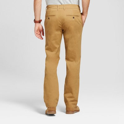 New - Goodfellow & Co Men's Mid Rise Straight Leg Slim Straight Chino Pants Stretch Goodfellow & CoBullseye Deals