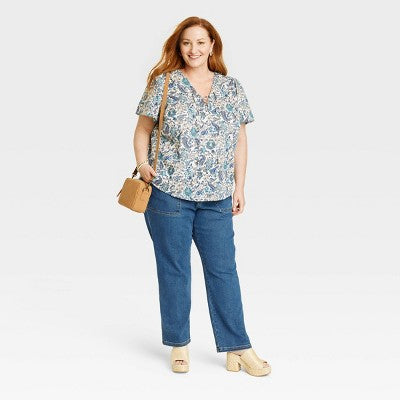 New - Knox Rose Womens Plus Classic Straight Leg Full Pants Lightweight Knox RoseBullseye Deals