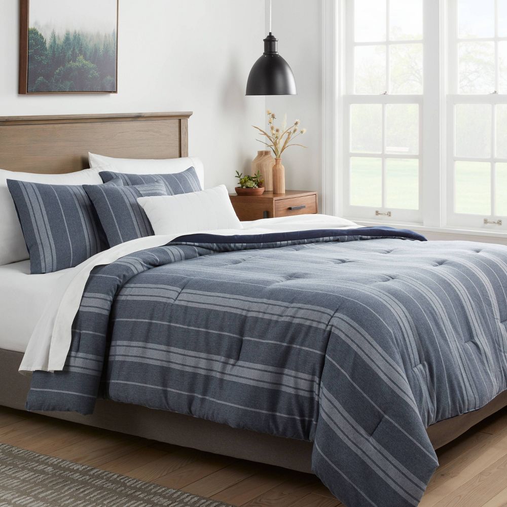 New - Threshold 5-Piece Comforter Set Herringbone Decorative Pillows ThresholdBullseye Deals
