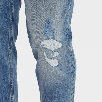 New - Original Use Men's Regular Tapered Leg Slim Fit Ankle Casual Jeans Heavyweight Original UseBullseye Deals