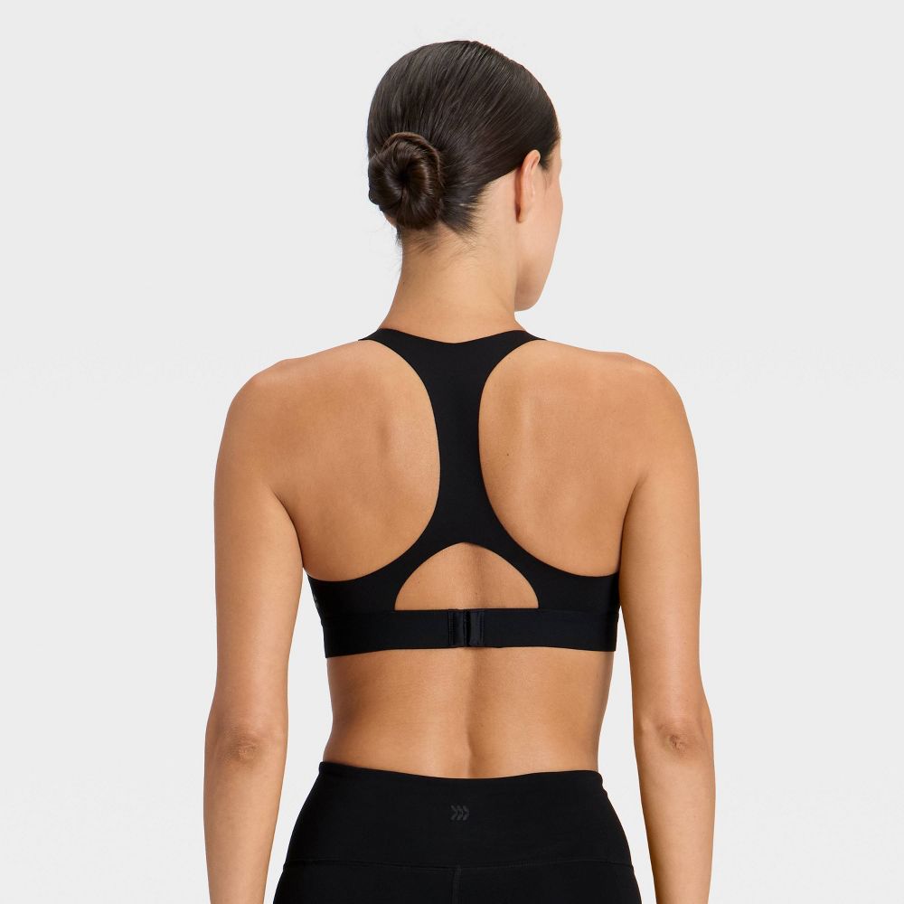 New - Women's High Support Front Zip Bra - All In Motion™ Black 34DD