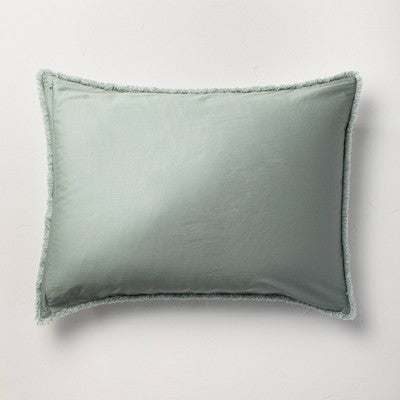 New - Casaluna 1-Piece Pillow Sham Linen-Blend OEKO-TEX Soft Feel CasalunaBullseye Deals