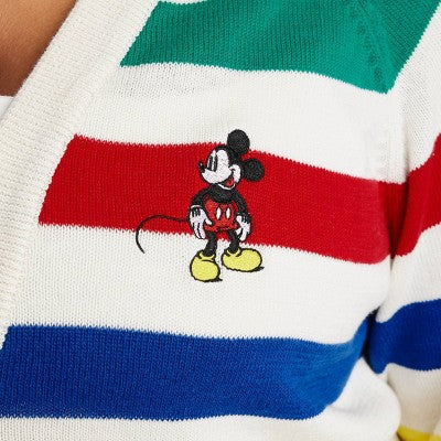 Mickey Mouse Women's Button Down Jacquard Knit Disney Cardigan Design DisneyBullseye Deals