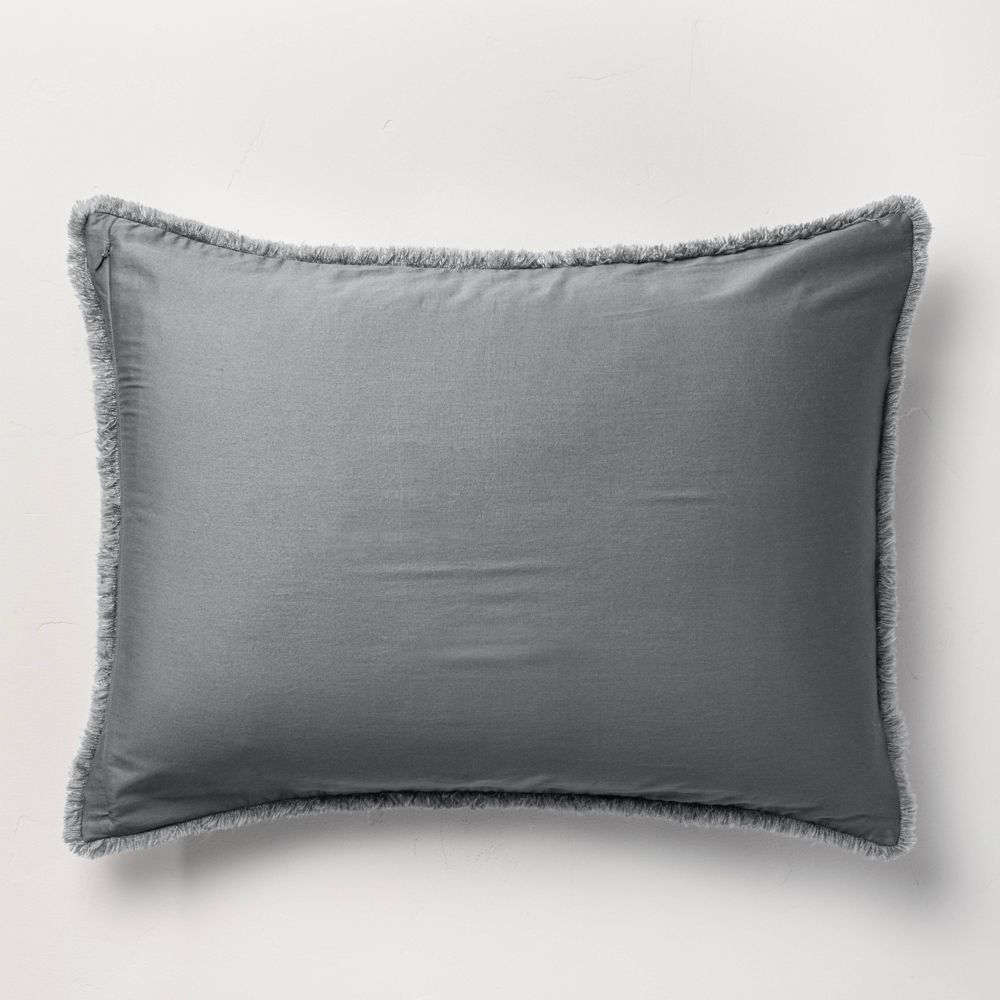 Open Box - Casaluna 1-Piece Pillow Sham Linen-Blend OEKO-TEX Soft Feel CasalunaBullseye Deals
