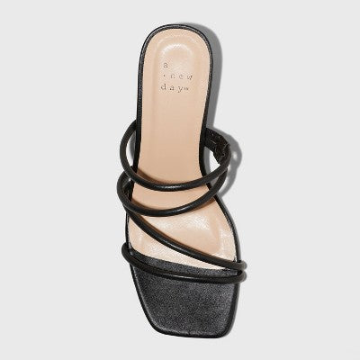 New - A New Day Women's Chunky Block Heel Slip On Mule Sandals A New DayBullseye Deals