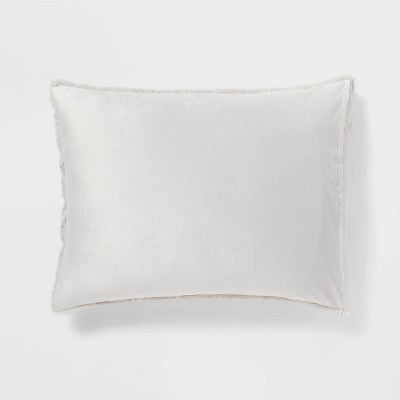 New - Threshold Luxe Faux-Fur Comforter & Sham Set Lightweight ThresholdBullseye Deals