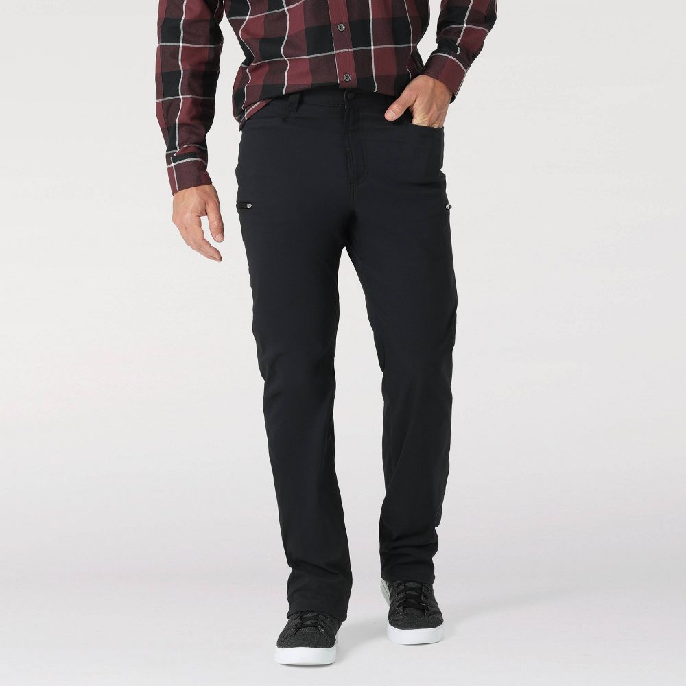 New - Wrangler Men's Straight Fit Full Performance Pants UPF 50 Moisture Wicking WranglerBullseye Deals
