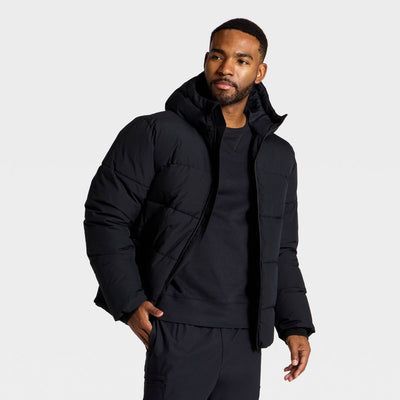 New - Men's Heavy Puffer Jacket - All In Motion™ Black XXL