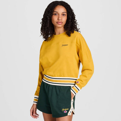 New - Champion Women's French Terry Sweatshirt - Yellow XXL