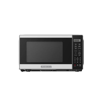 New - BLACK+DECKER 0.9 cu ft Microwave Oven Black