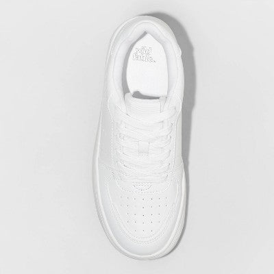 Wild Fable Women's Low-Top Casual Lace-Up Faux Leather Sneakers Wild FableBullseye Deals