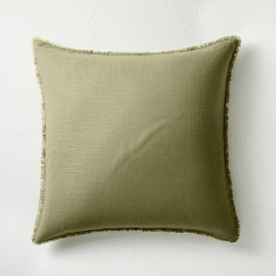New - Casaluna 1-Piece Pillow Sham Linen-Blend OEKO-TEX Soft Feel CasalunaBullseye Deals