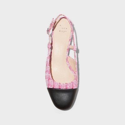 New - A New Day Women's Faux Leather Slingback Casual Ballet Flats Round Toe A New DayBullseye Deals