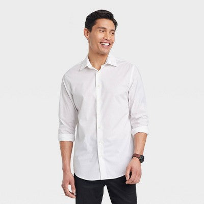 Goodfellow & Co Men's Performance Button Down Dress Shirt Long Sleeve Goodfellow & CoBullseye Deals
