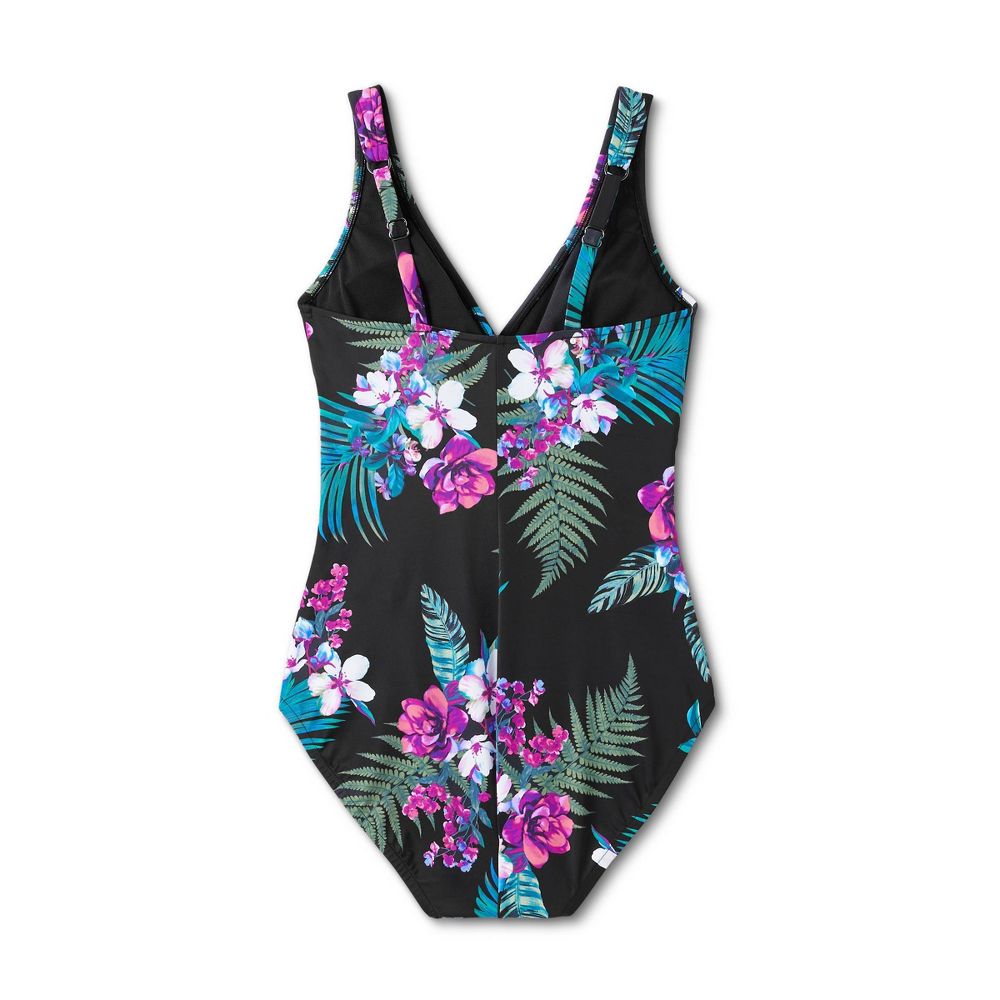 New - Aqua Green Women's Full Coverage One Piece Swimsuit Tummy Control UPF 50 Aqua GreenBullseye Deals