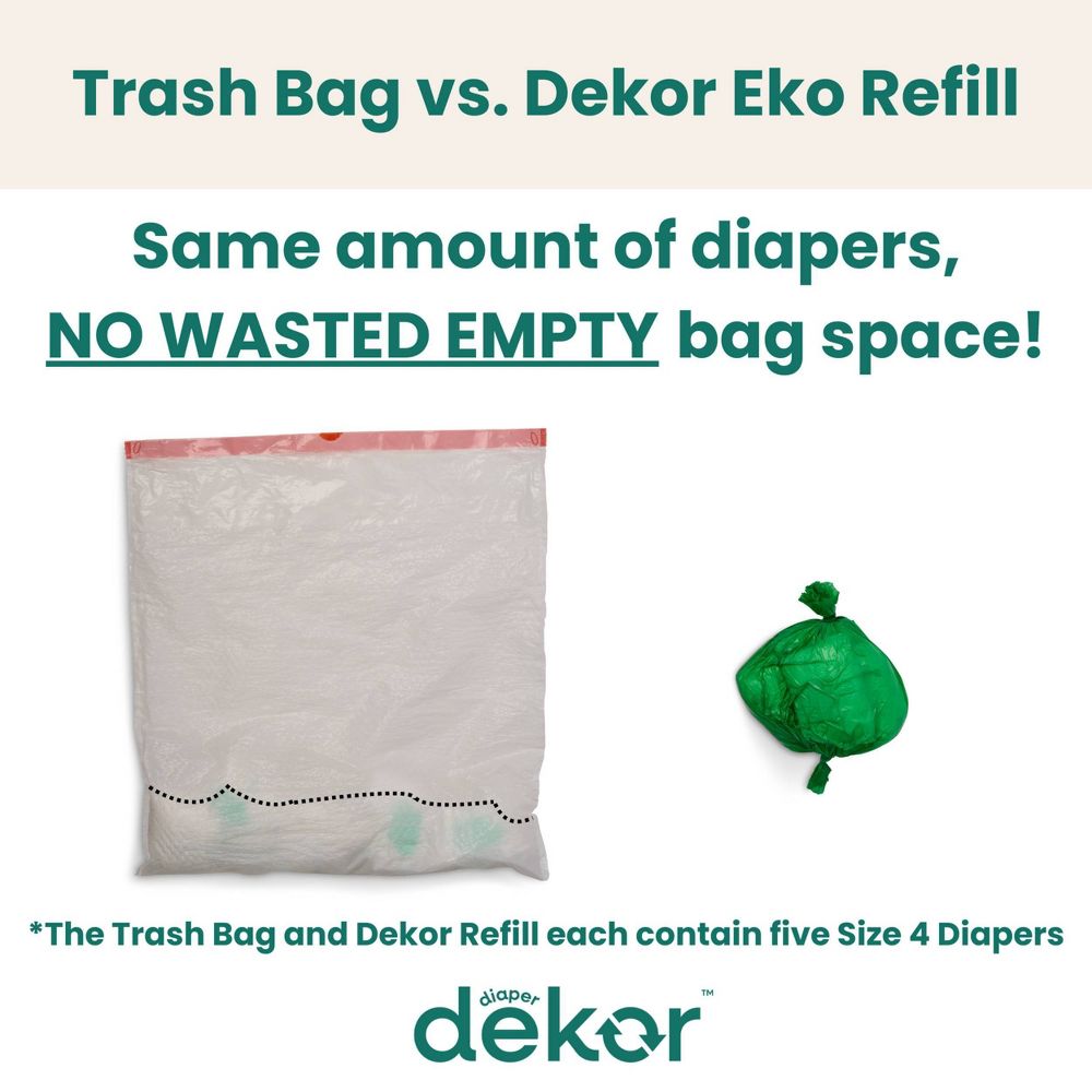 New - Diaper Dekor Eko Classic Diaper Pail Gift Set