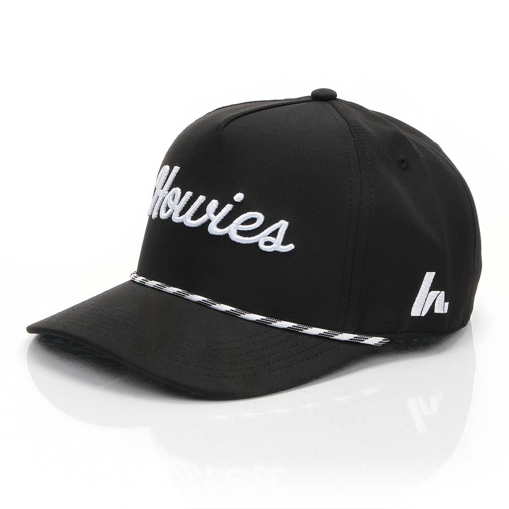 New - Howies Hockey The Tour Lid Hat Polyester Baseball Hat - Black