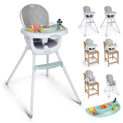 New - Infantino Music and Lights 8-in-1 Convertible High Chair